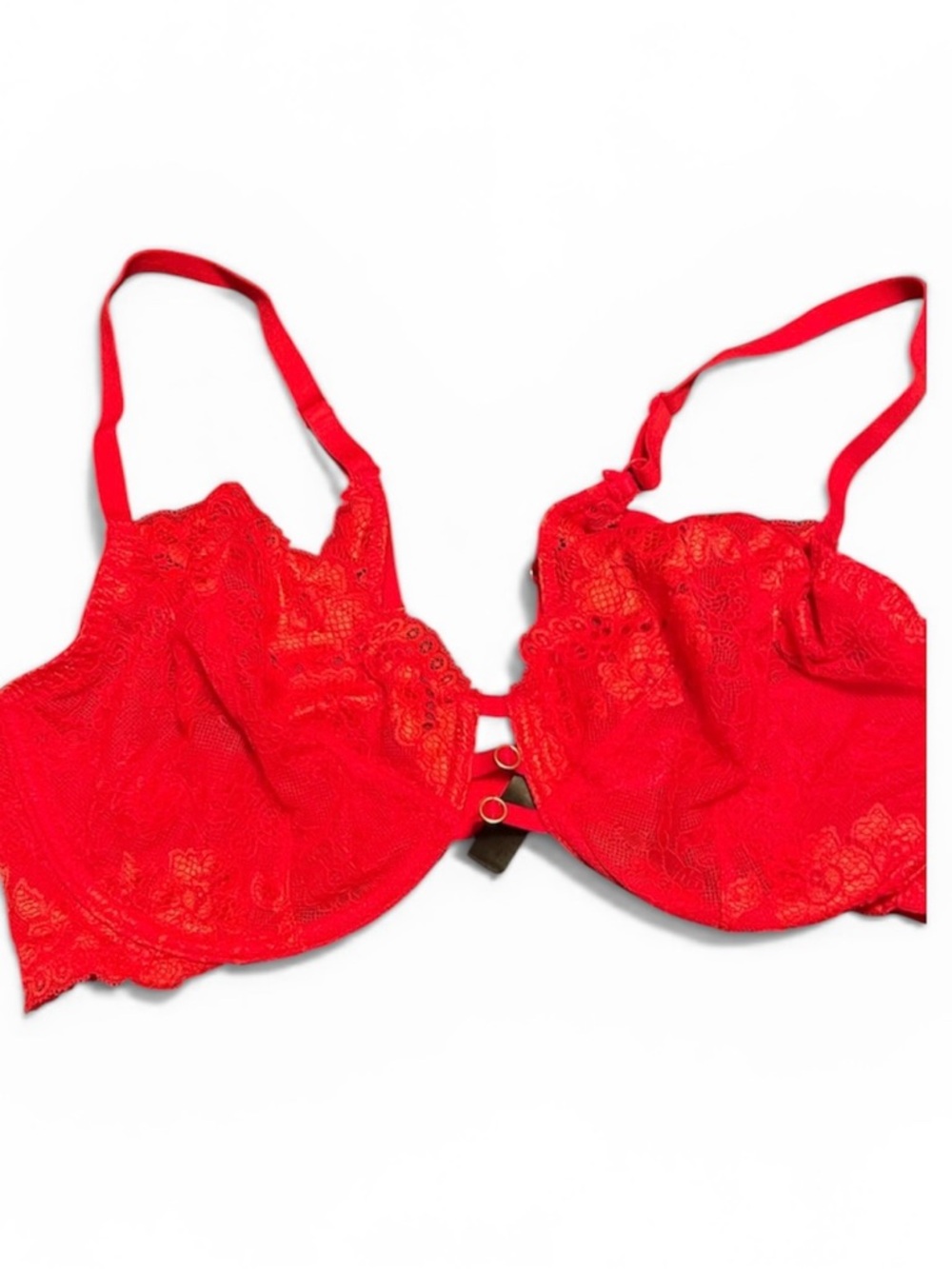 La senza Elegant Red Lace Bra 38dd NWOT